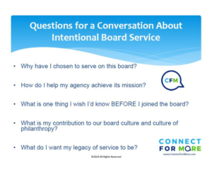 Intentional Board Service