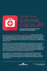 Board Chair Checklist