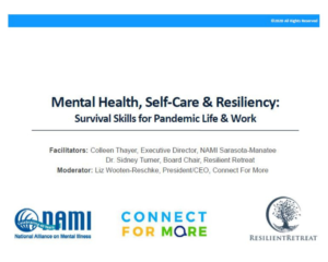 Virtual Workshop Wednesday Mental Health Self Care Resiliency